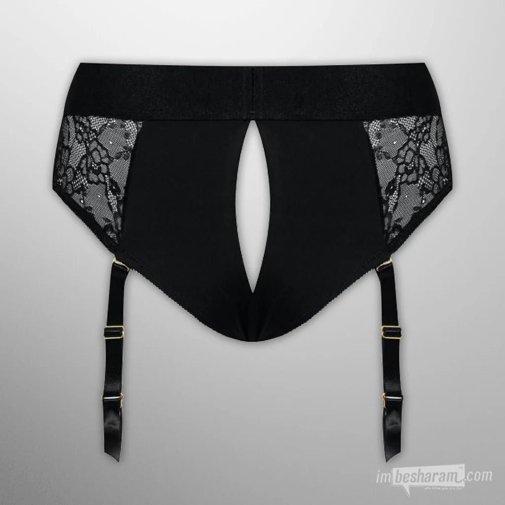 Diva Luxury Lace Strap-On Harness with Suspenders - Image 6